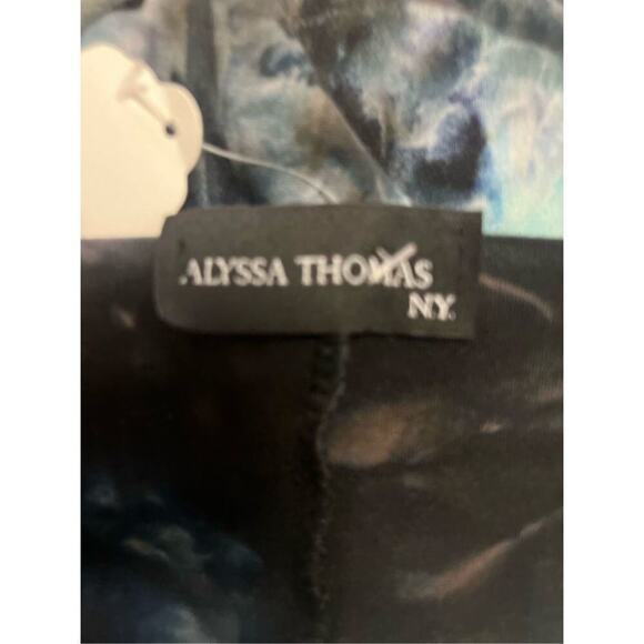 ALYSSA THOMAS TIE  DYE ASYMMETRICAL BLOUSE SIZE S/M‎ - Picture 4 of 5